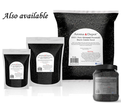 8 oz Black Seed Powder,GROUND (Nigella Sativa), Black Cumin, Kalonji,100% Non-GMO NON-Irradiated & Gluten Free...