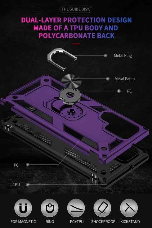 ADDIT Phone Case for Samsung Galaxy S22 Ultra Case Samsung S22 Ultra Phone Case, Military Grade, Heavy Duty, with Stand Ring, Support Magnet Car M...