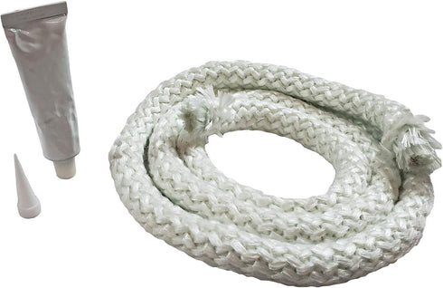 3/8" x 6' Rope Gasket Replacement Kit for Pellet, Wood, Gas Fireplaces & Stoves - Harman, QuadraFire, Whitfield, Heatilator, Travis Industries, Ra...