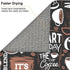 Dark Brown Dish Drying Mat Coffee Cup Pad For Kitchen Mats Coffee Pot Maker Mat For Countertops 16 X 18 Inch...
