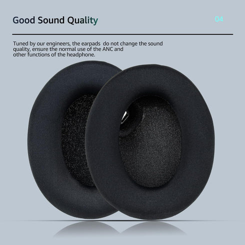 Fabric Replacement Ear Pads for Sony WH-1000XM4 (XM4) Wireless Headphones, Ear Cushions Compatible with Sony Headphones, WH 1000XM4 Earpads with S...