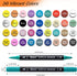 36 Paint Markers,Dual Tip Paint Pens With Dot Tip and Brush Tip for Rock Painting,Drawing & Art Supplies,Paint Pens Acrylic Markers for Paper,Wood...