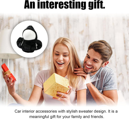 Car Gear Shift Knob Cover, Fashionable Sweater Design Shift Knob Cover Trim, Universal Soft Gear Shift Protector, Auto Interior Decor Accessories ...