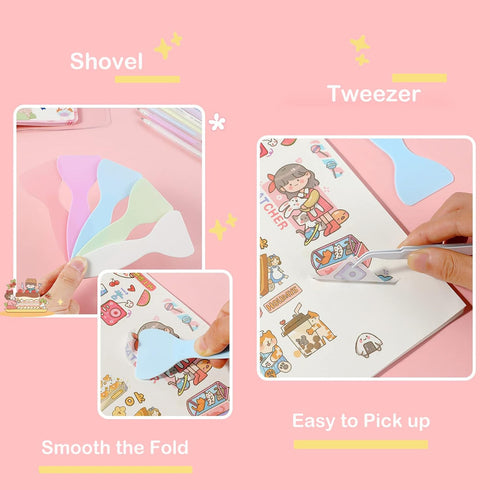 Doraking Scrapbooking Tools with Glue Tweezer Shovel Cutter Pen for Crafting, Scrapbooking, Card Making, Paper Crafts...