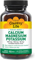 Country Life Calcium-Magnesium-Potassium - 90 Tablets...