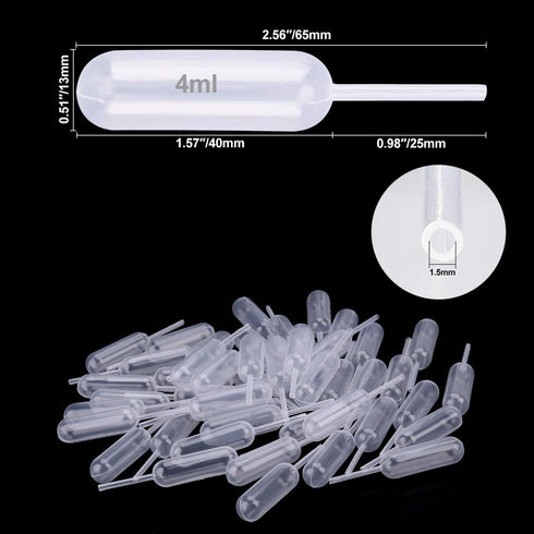 350pcs 4ml Mini Squeeze Transfer Cupcakes Pipettes-Disposable Plastic Droppers for Cupcake,Dessert,Strawberries and Chocolate...