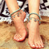 Boho Turquoise Anklet Bracelet Gold Flower Anklet Multi Layer Beads Anklet Beach Anklet Foot Chain Jewelry for Women and Teen Girls...