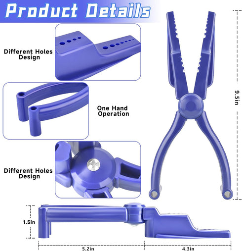 Nail Holder for Hammering - Protect Hand Tools Carpenter Tools Nail Setter Plastic Pliers Holder Nail Punch Set for Assorted Nails Tools & Home Im...