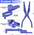 Nail Holder for Hammering - Protect Hand Tools Carpenter Tools Nail Setter Plastic Pliers Holder Nail Punch Set for Assorted Nails Tools & Home Im...