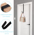 Tebery 4 Pack Premium Wreath Hanger Door Hangers, 12-Inch Black Over The Door Hooks, Long Wreath Hangers for Hanging Christmas Decorations, Clothe...