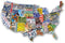 USA License Plate Map 1000 Piece Jigsaw Puzzle in the Shape of the US - 31 inches long - Cool Wall Art...