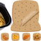 Numola 100 Pcs Air Fryer Liners Disposable Parchment Paper, 9 Inch Perforated Airfryer Sheets for Baking, Square Unbleached Non-Stick Steamer Line...