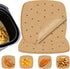 Numola 100 Pcs Air Fryer Liners Disposable Parchment Paper, 9 Inch Perforated Airfryer Sheets for Baking, Square Unbleached Non-Stick Steamer Line...