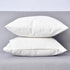 Outlet Decorative 18 X 18 Inch Faux Linen Cloth Pillow Cover Cushion Case for Bench,White, 2 Pieces...