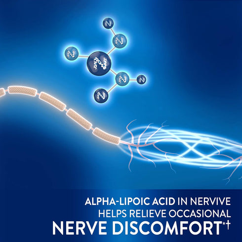 Nervive Advanced Nerve Relief + Mobility, with Alpha Lipoic Acid to Help Reduce Nerve Aches, Weakness, & Discomfort*† and Boswellia to Promote Mob...