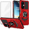 Ailiber for OnePlus Nord N30 Phone Case, OnePlus N30 Case with Tempered Glass Screen Protector, Ring Kickstand for Magnetic Car Mount, Military Gr...