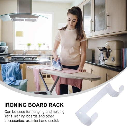 DOITOOL Ironing Board Holder Wall Mount, Ironing Board Hanger, Ironing Board Holder, Ironing Board Hanger Iron Holder Wall Mounted Hanger Organize...
