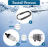 Aquarium Rubber Wall Curtain Tube Hose,Soft Diffuser Bubble Tube 90cm/35.4 Inch Length for Fish Tank...