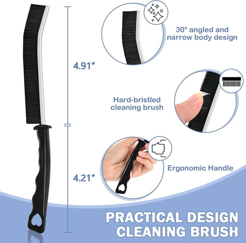 Crevice Cleaning Brush Hard Bristle Gap Cleaning Brush Window Groove Brush Clean the Narrow Corners Crevice Cleaning Tools for Kitchen Home Bathro...