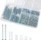 722pcs Hardware Nails, 6 Sizes Nails Assortment Kit, Nails for Hanging Pictures Picture Hanging Kit Nails for Wall Drywall Wood Up to 3"-Long Galv...