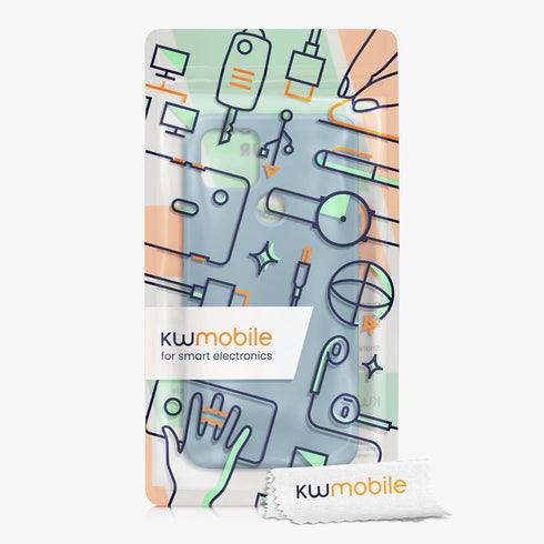 kwmobile Case Compatible with Google Pixel 4a 5G Case - Slim Protective TPU Silicone Phone Cover - Arctic Night...