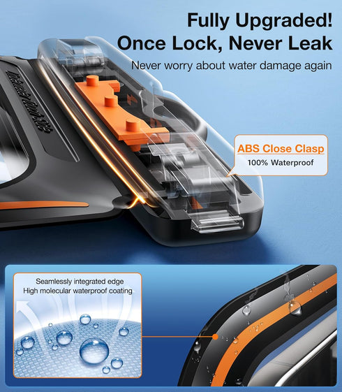 TORRAS IPX8 Waterproof Phone Pouch Floating, Underwater Screen Touchable, Waterproof Phone Case with Lanyard for iPhone 15 Pro Max 14 13 12 Galaxy...