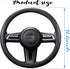 Car Steering Wheel Cover, Anti-Slip Silicone Steering Wheel Protector, Universal Car Accessories Wheel Cover for Most of Cars (Black)...