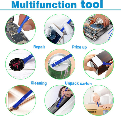12 Pieces Carbon Fiber Plastic Scraper Scratch Free Plastic Scraper Multi-Purpose Scraper Non-Scratch Pen-Shaped Cleaning Tool Easy for Cleaning S...