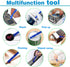12 Pieces Carbon Fiber Plastic Scraper Scratch Free Plastic Scraper Multi-Purpose Scraper Non-Scratch Pen-Shaped Cleaning Tool Easy for Cleaning S...