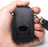 Leather Cover Key Fob Case Compatible with Subaru Keyless Remote Control Forester Impreza Outback WRX BRZ Legacy and XV Crosstrek etc. (A-Black)...