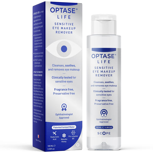 Optase Life Sensitive Eye Makeup Remover – Gentle & Effective for All Skin Types - Breakthrough Innovation vs Traditional Micellar Water - 100ml...