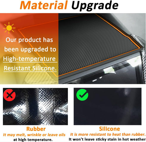 Auovo Dashboard Mats for Subaru Forester Accessories 2019-2024/ Crosstrek 2018-2023 / Impreza 2018-2023 Car Interior Silicone Material Dash Pad Li...