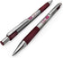 Zebra F-301 - Stainless Steel Retractable Ballpoint Pen - 0.7mm Medium - BLUE Ink - Maroon Barrel - Pack of 6...
