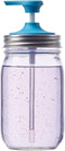 Jarware Soap Pump Lid for Regular Mouth Mason Jars, Blue...