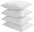 Niagara Waterproof Pillow Protectors Standard 4 Pack Cotton Terry 100% Waterproof Zippered White Pillow Encasement Washable Long Life Soft...