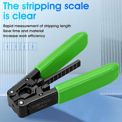 green Fiber optic Drop stripper for 3.0 mm x 2.0 mm fiber optic Drop cable stripper FTTH cold joint tool Leather wire stripper Fiber optic strippi...