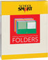 School Smart Smooth 2-Pocket Folder with Fasteners, Assorted Colors, Pack of 25...