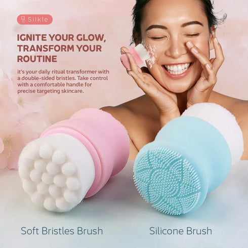 Silicone Face Scrubber - Versatile Skincare Essential for Gentle Facial Cleansing, Exfoliation and Scrub - Exfoliating Face Wash and Cleanser Brus...