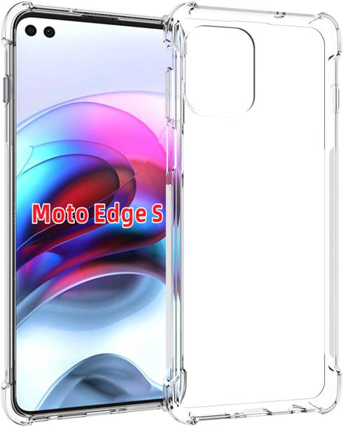 Case for Motorola G100 Clear TPU MOTO G100 Four Corners Protective Cover Transparent Soft funda...