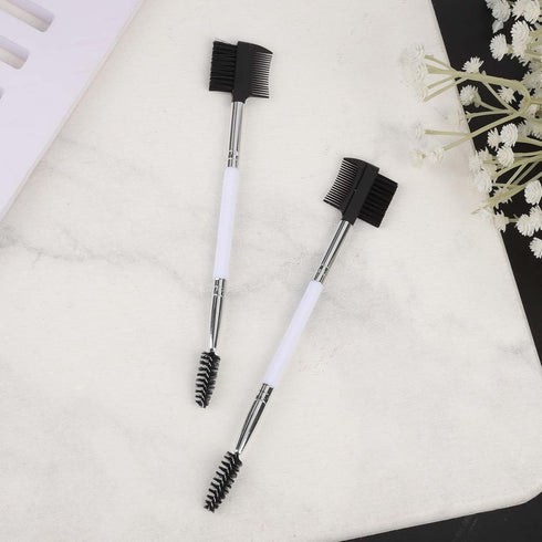 2pcs Double-Headed Dog Eye Comb, Soft Bristles Dog Eye Flea Cleaning Brush, Dog Eye Booger Tear Stain Gunk Remover Pet Facial Comb for Puppy Cat G...