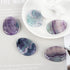 Artistone Rainbow Fluorite Crystal Chakra Thumb Worry Stone Teardrop Reiki Healing Stone Pocket Palm Stones for Anxiety Stress Relief Meditation T...