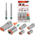 Nilight 4 PIN DT Connector Kit 3 Sets Size 16 Solid Contacts Waterproof Male Female Terminal for 14-20 AWG DT Series Connector Car Truck Motorcycl...