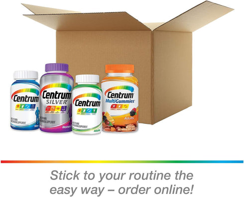 Centrum Adult Multivitamin/Multimineral Supplement with Antioxidants, Zinc, Vitamin D3 and B Vitamins, Gluten Free, Non-GMO Ingredients - 200 Coun...