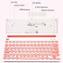 Dual Channel Multi-Device Universal Cute Wireless Bluetooth Keyboard Portable Slim with 20m Connection Distance for Tablet Smart Phone PC Windows ...