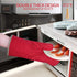 4Pcs Oven Mitts and Pot Holders Set, 572F Heat Resistant Oven Glove, Soft Cotton Lining with Non-Slip Surface for Kitchen Baking BBQ (Red)...