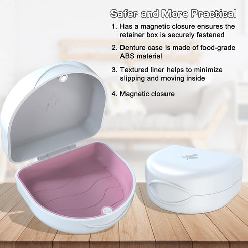 Retainer Case,Orthodontic Mouthguard Case Dental Retainer Case (White)...