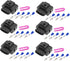 uxcell 6 Set 4 Pin No.1J0973724 Ignition Coil Coilpack Connector Adapter Plug Clip Kit Replacement for VW for Audi for Seat for Skoda...