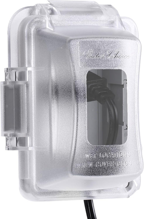 Bates- Weatherproof Electrical Outlet Cover, 1-Gang, Outdoor Outlet Cover Weatherproof, Outdoor Plug Cover, Outdoor Electrical Outlet Cover, Weath...