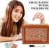 10000 Dollar Cash Target & Numbers Wooden Money Savings Box - Perfect Cash Saver & Best Gift for Friends (Dark Brown)...
