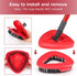 Spin Mop Replace Head Scrub Brush & Base, Scrubber Mop Brush Head Replacement for O Ceda EasyWring 1 Tank System, Hard Bristle Cleaning Brush for ...